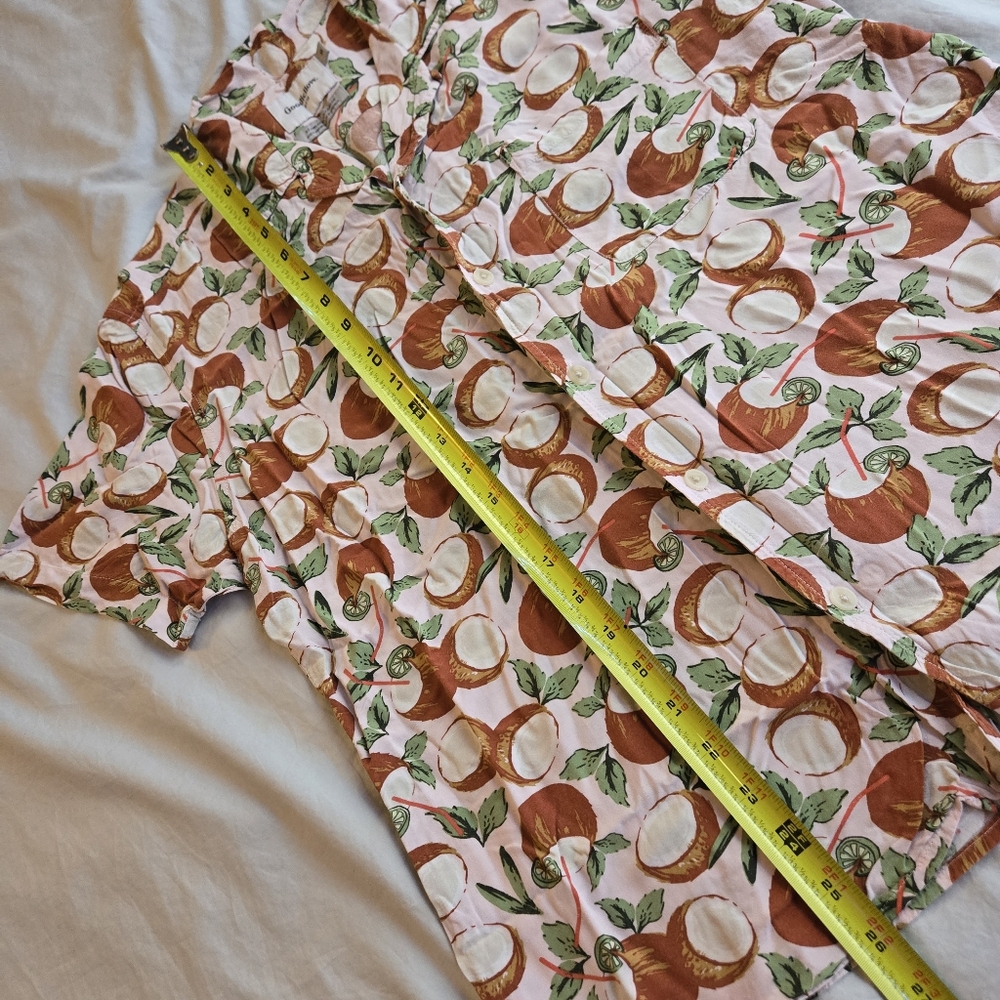 Goodfellow & Co coconut print tropical hawaiian shirt - Picture 5 of 8